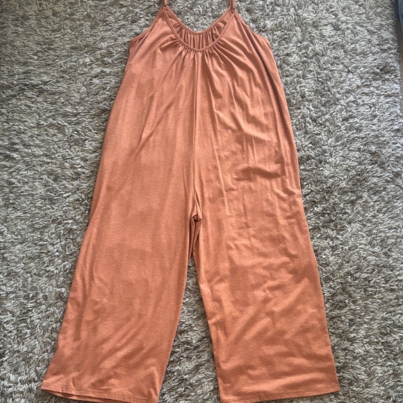 SHEIN Pants - SHEIN Rust Sleeveless Jumpsuit size L